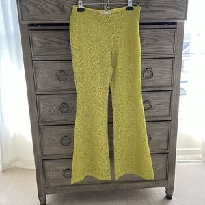 NWT By Anthropologie Womens Flared Lace Pants Size 2P
